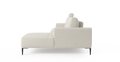 Brosa Como Motion Modular Sofa with Chaise (Seashell White, Right Chaise)