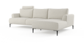 Brosa Como Motion Modular Sofa with Chaise (Seashell White, Right Chaise)