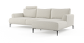 Brosa Como Motion Modular Sofa with Chaise (Seashell White, Right Chaise)