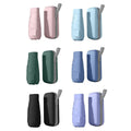Compact Five-Fold Umbrella with UPF 50+ Sun Protection and Zipper Case - Black - view 3