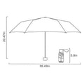Compact Five-Fold Umbrella with UPF 50+ Sun Protection and Zipper Case - Black - view 4