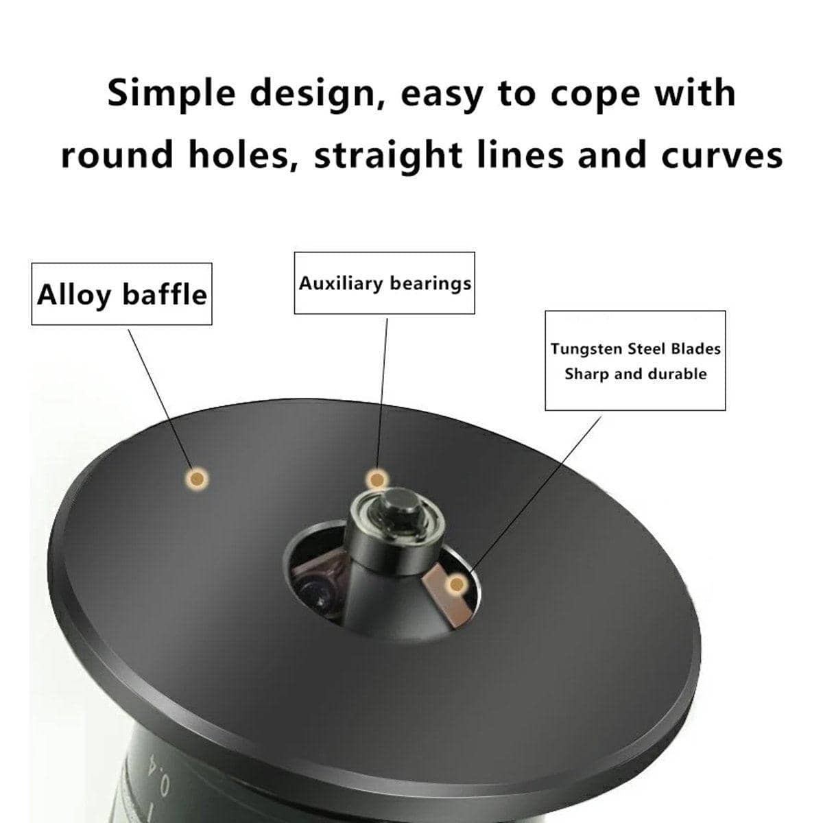 Compact Pneumatic Chamfering and Deburring Tool for Metal Trimming - view 5