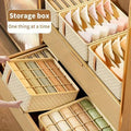 Compartmentalised Underwear and Sock Storage Box Organiser Set of 3 - view 4