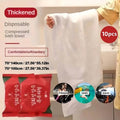 Compressed Cotton Travel Towels, Pack of 10 - 70 x 140 cm - view 2