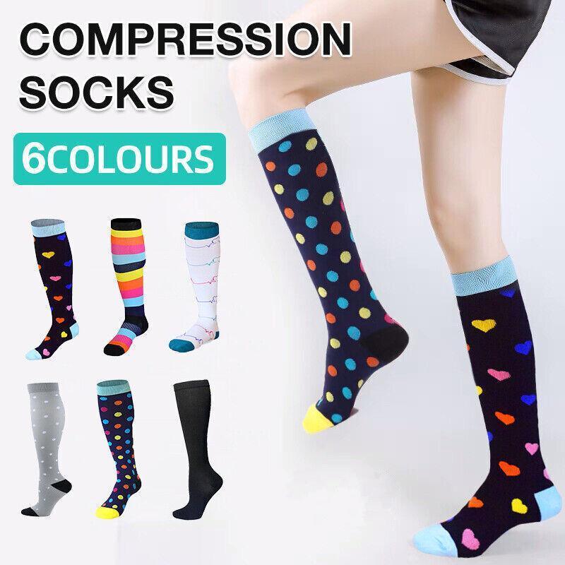 Compression Socks, S/M - Multicolour Dots - view 2