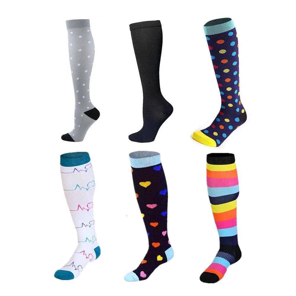 Compression Socks, S/M - Multicolour Stripes - view 3