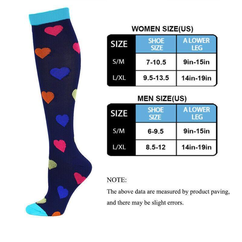 Compression Socks, S/M - White ECG Pattern - view 5