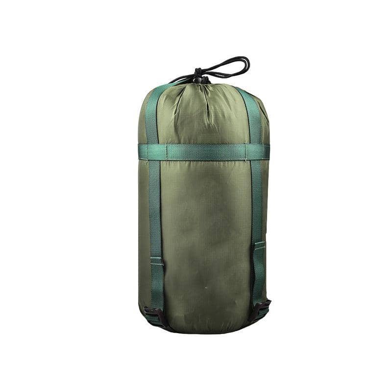 Compression Stuff Sack for Sleeping Bags and Camping Gear, 38 x 18 x 18 cm - Army Green