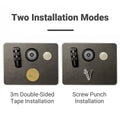 Concealed Magnetic Door Stopper for Bedroom and Bathroom Floors - Black - view 5