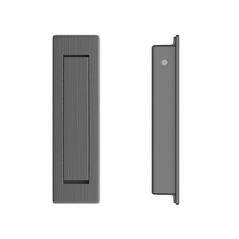 Concealed Rotating Cabinet Drawer Handle, 304 Stainless Steel - Dark Grey