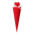 Cone Candy Gift Boxes, Pack of 50 Ice Cream Shape Party Favour Treat Boxes - Red