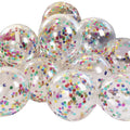 Confetti Glitter Balloons 30cm Latex for Party and Wedding - Mix Colours, Pack of 100