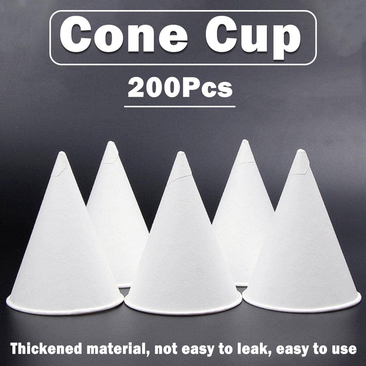 Conical Paper Cups for Water Dispensers, Pack of 200