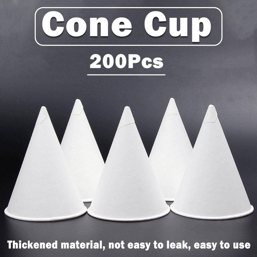 Conical Paper Cups for Water Dispensers, Pack of 200