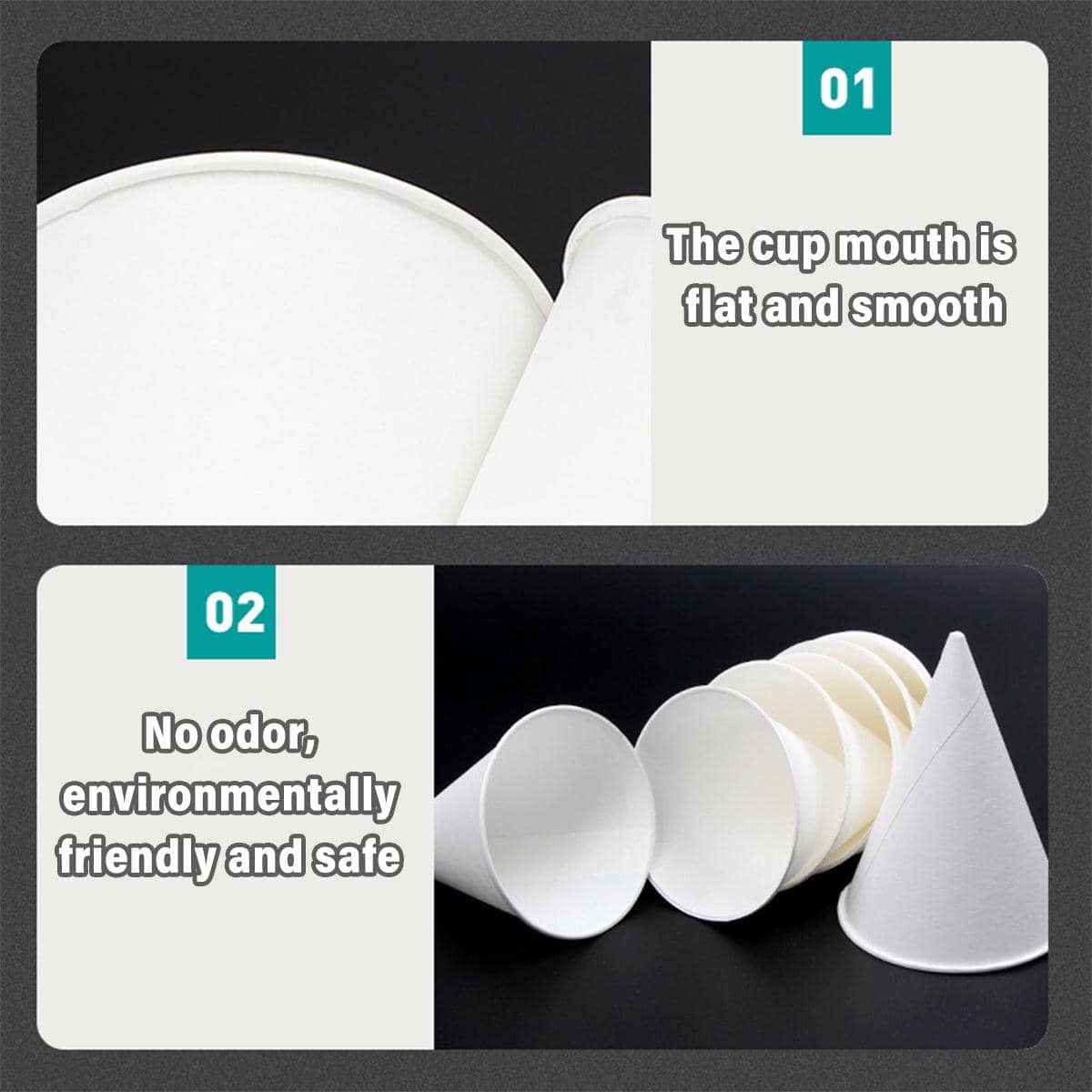 Conical Paper Cups for Water Dispensers, Pack of 200 - view 4