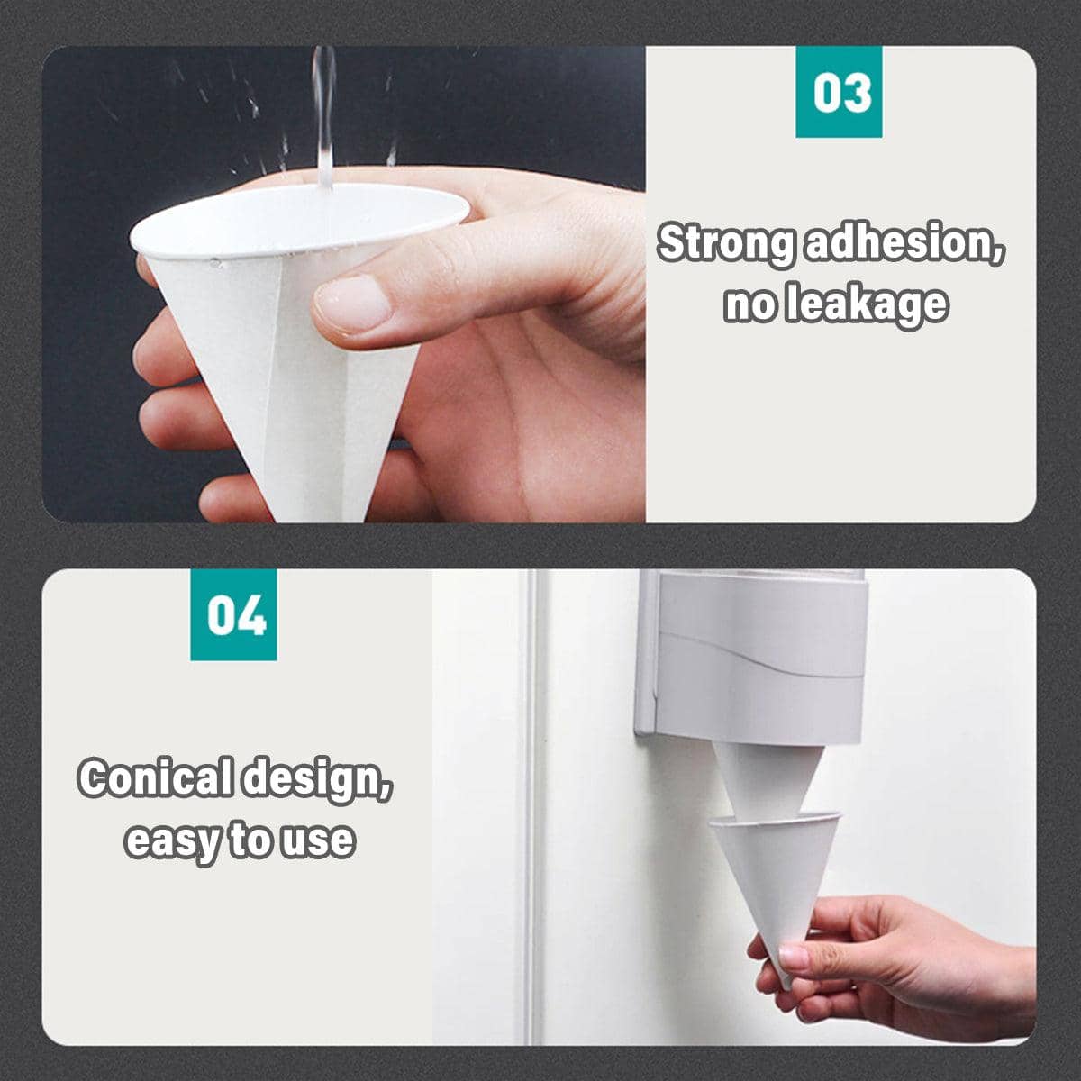 Conical Paper Cups for Water Dispensers, Pack of 200 - view 5
