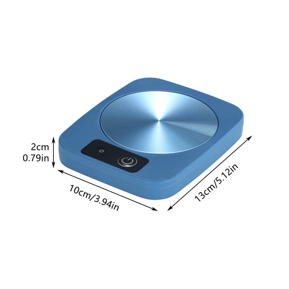 Constant Temperature Heating Coaster for Cups and Mugs - Blue - view 4