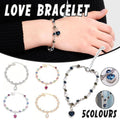 Constellation Bracelet with Heart Charms - Gold and White - view 2