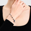 Constellation Bracelet with Heart Charms - Gold and White - view 5