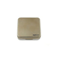 Contact Lens Case Kit with Tweezers and Remover Stick - Champagne Gold