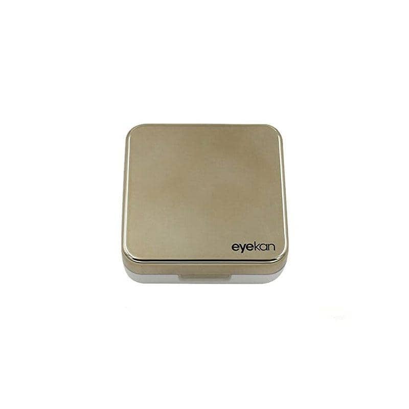 Contact Lens Case Kit with Tweezers and Remover Stick - Champagne Gold