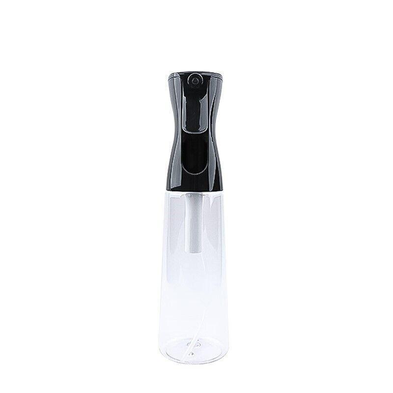 Continuous Fine Mist Spray Bottle - Small (300ml), Black and Clear