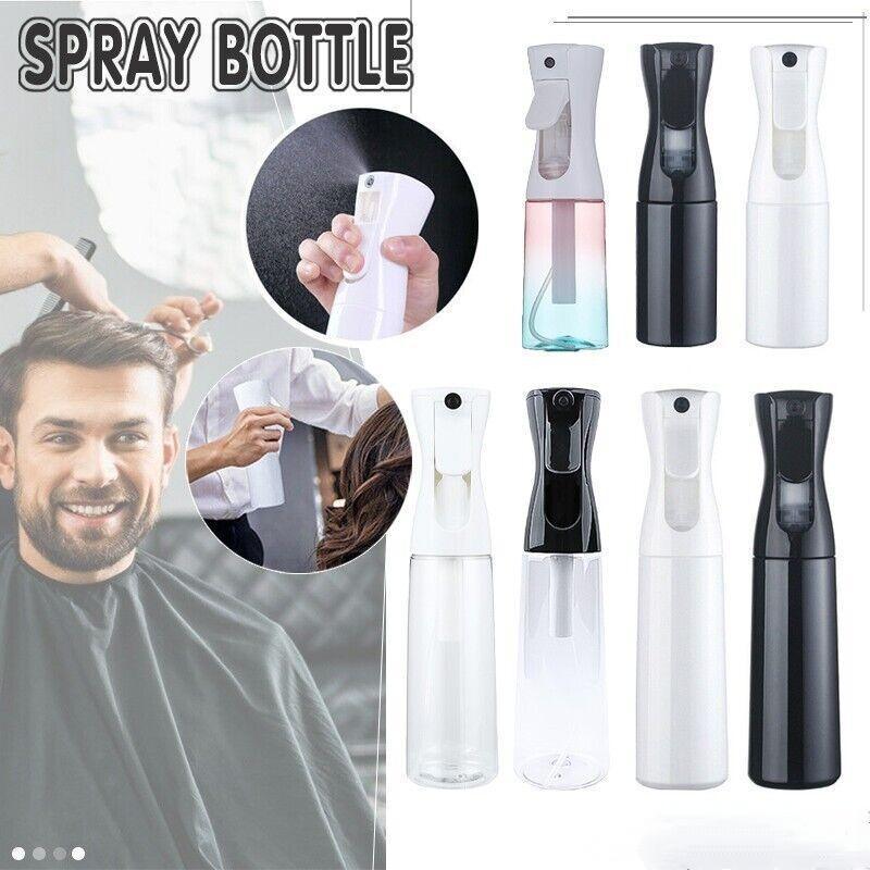 Continuous Fine Mist Spray Bottle - Small (300ml), Black and Clear - view 2