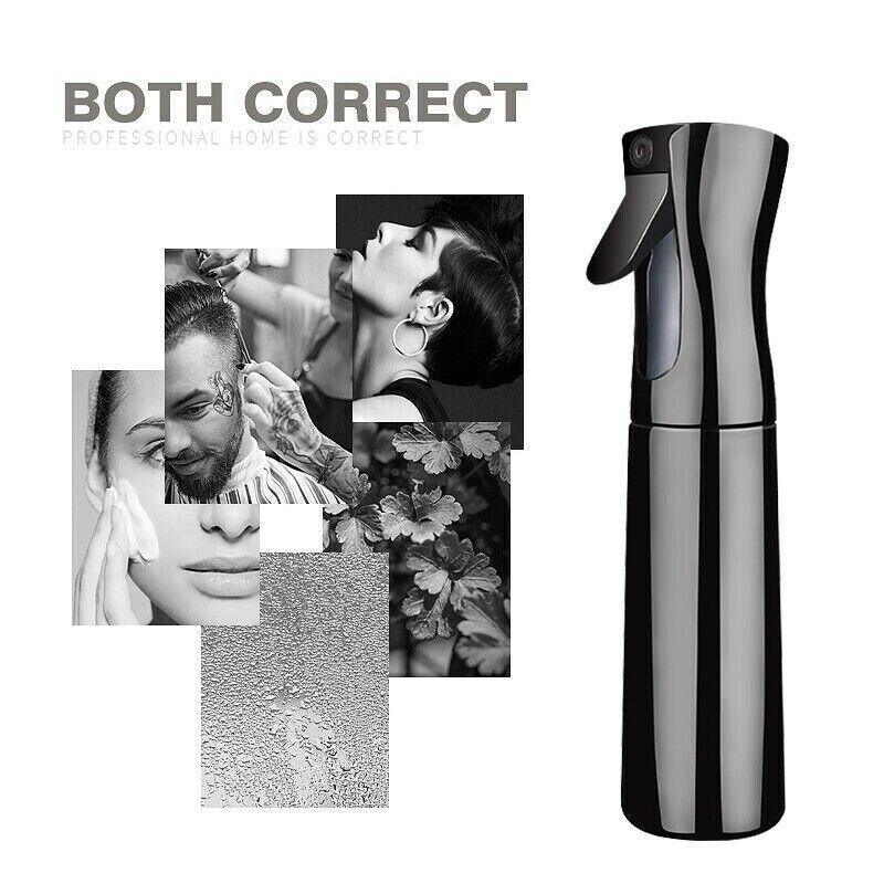 Continuous Fine Mist Spray Bottle - Small (300ml), Black and Clear - view 5