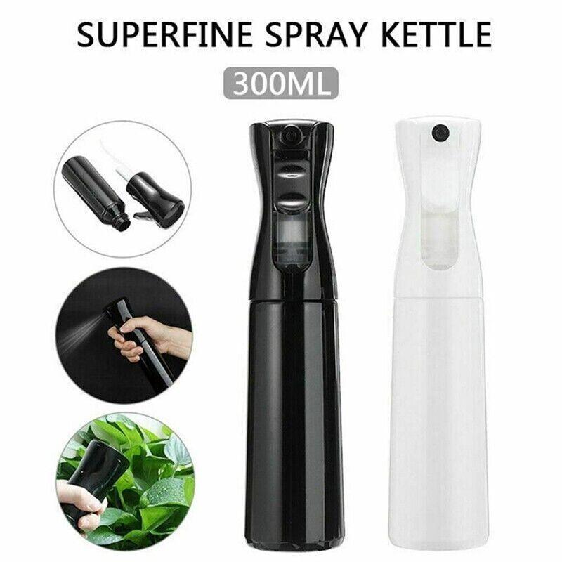 Continuous Mist Spray Bottle 300ml Ultra Fine - White and Clear - view 2