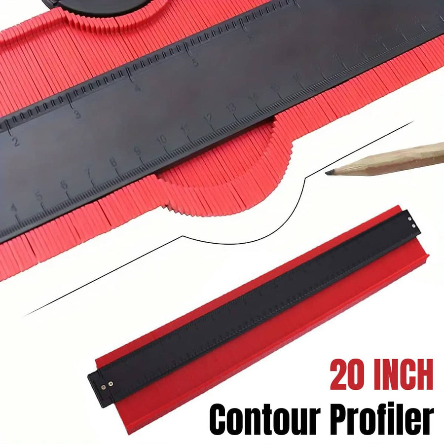 Contour Gauge Profiler 51 cm with Dual Scales and Adhesive Back