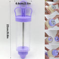Cookie Decorating Gun Set with 10 Flower Moulds and 8 Piping Tips - Purple - view 3