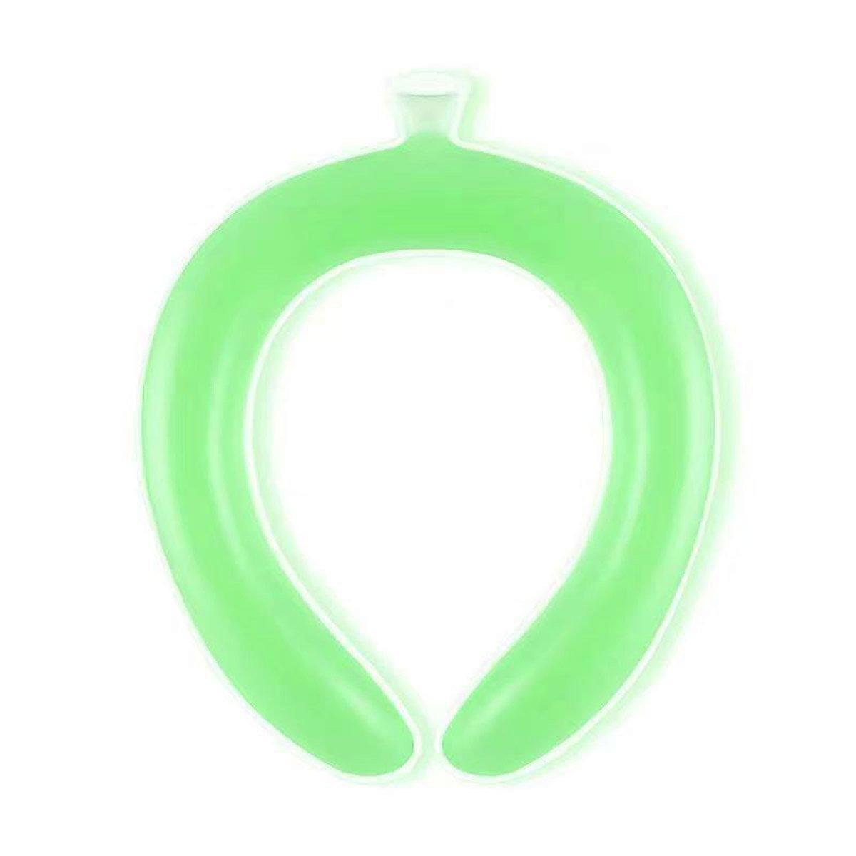 Cooling Neck Ring Reusable Ice Neck Collar for Outdoor Sports - Green