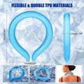 Cooling Neck Ring Reusable Ice Neck Collar for Outdoor Sports - Green - view 4