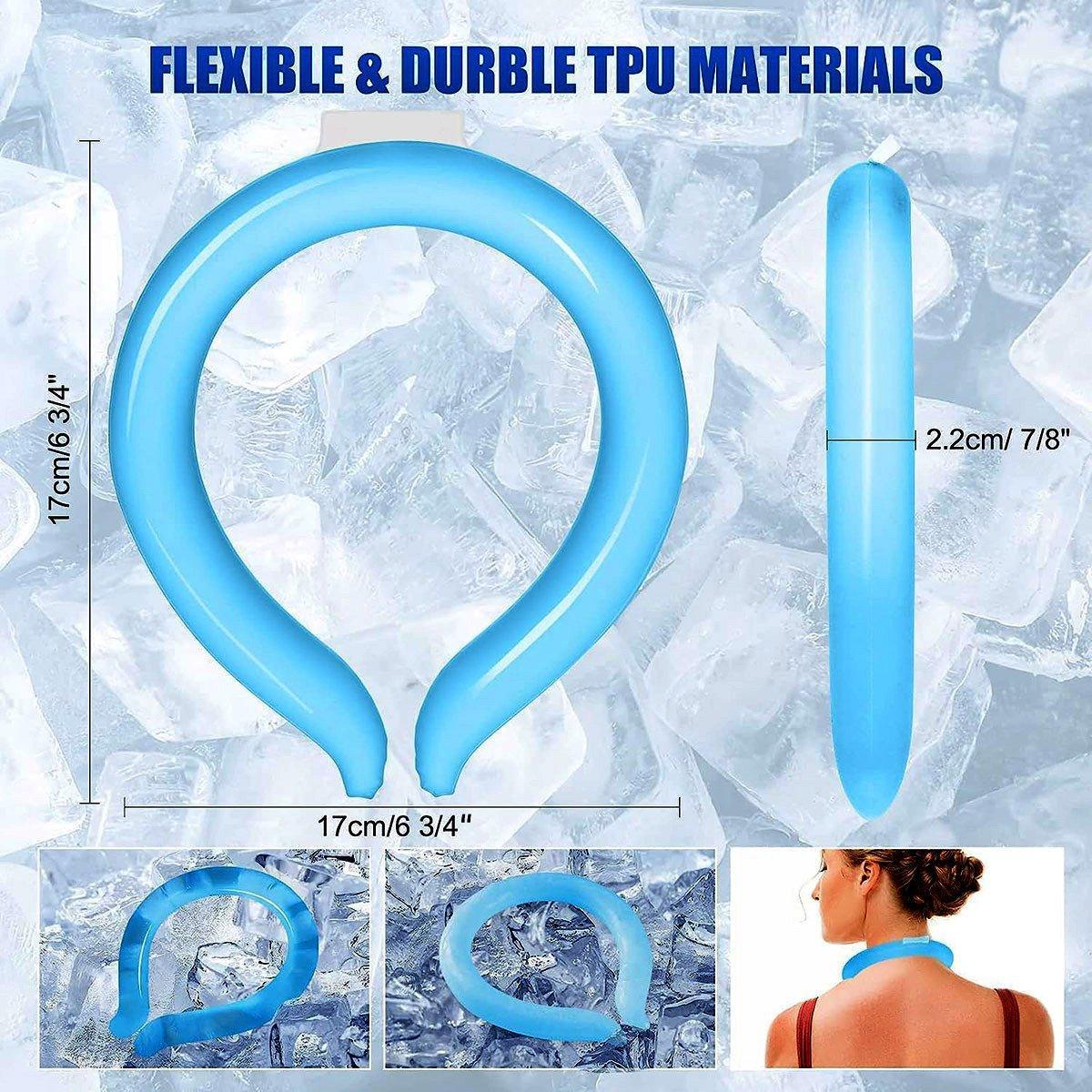 Cooling Neck Ring Reusable Ice Neck Collar for Outdoor Sports - Purple - view 4