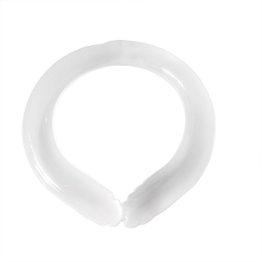 Cooling Neck Ring Reusable Ice Neck Collar for Outdoor Sports - White