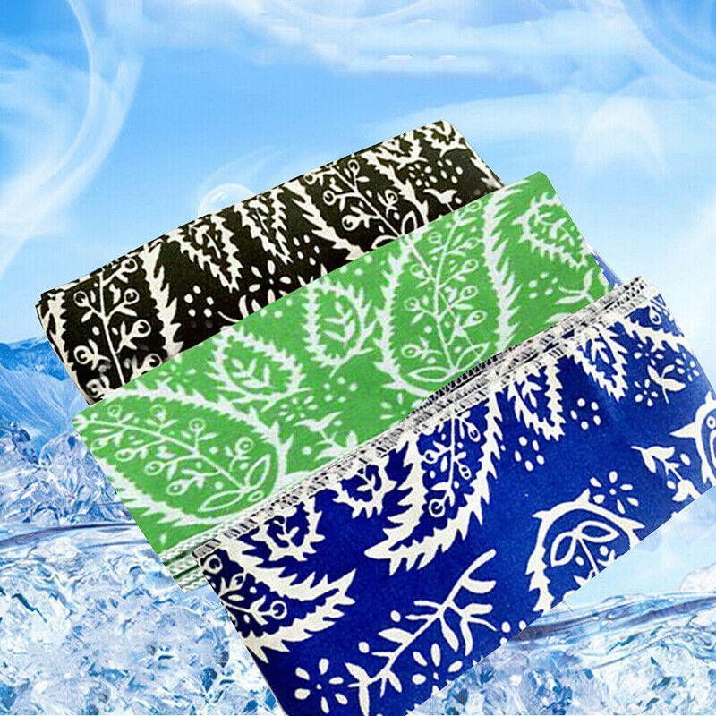 Cooling Scarf Bandana Headband Ice Neck Wrap for Sport - Black - view 4