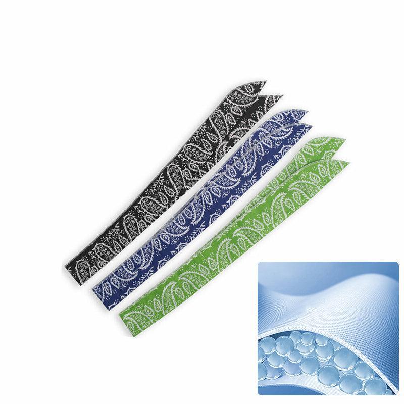 Cooling Scarf Bandana Headband Ice Neck Wrap for Sport - Green - view 16