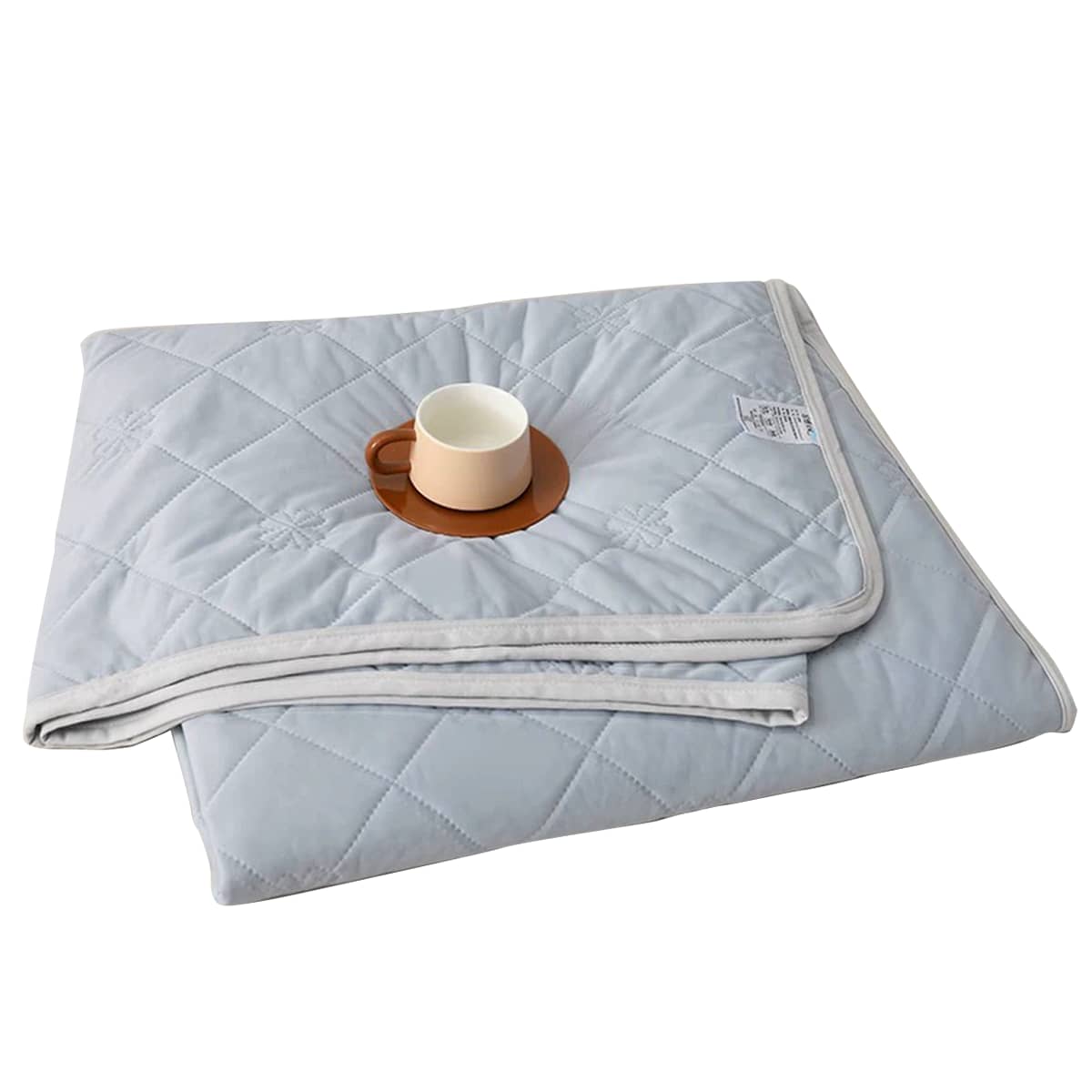 Cooling Summer Quilt 180 x 200 cm Ice Silk - Grey
