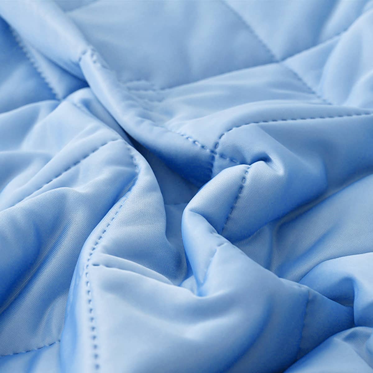 Cooling Summer Quilt 180 x 200 cm Ice Silk - Grey - view 5