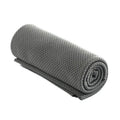 Cooling Towel for Gym, Cycling and Golf, Double Layer Ice Fabric - Dark Grey