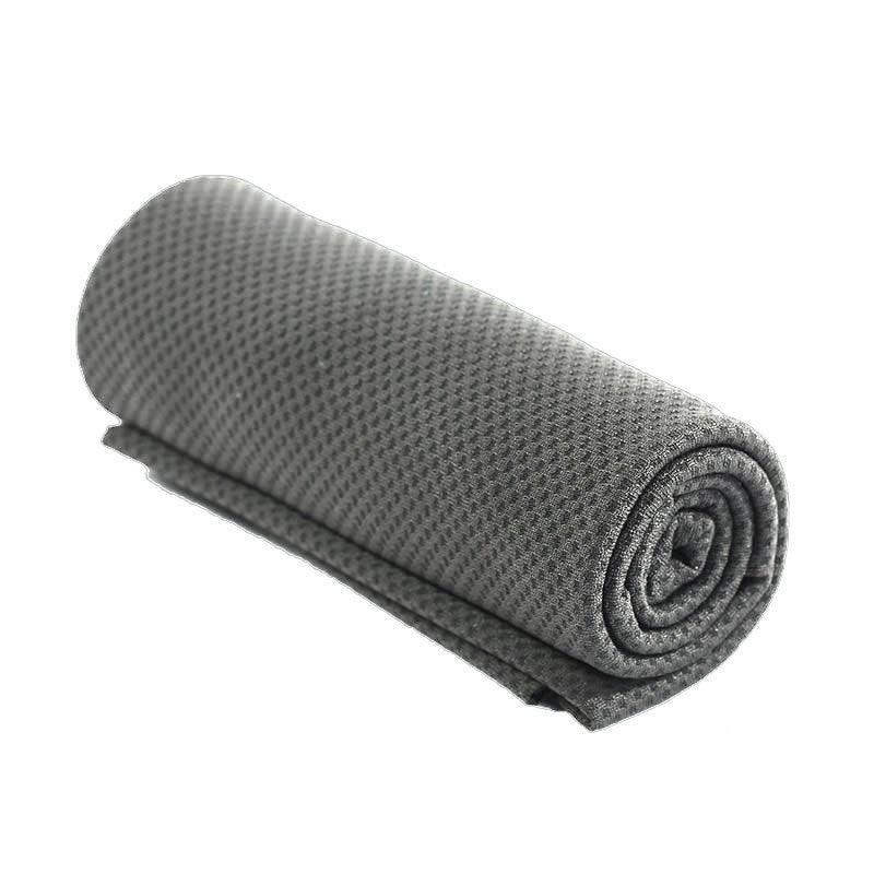 Cooling Towel for Gym, Cycling and Golf, Double Layer Ice Fabric - Dark Grey