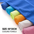 Cooling Towel for Gym, Cycling and Golf, Double Layer Ice Fabric - Dark Grey - view 4