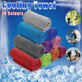 Cooling Towel for Gym, Cycling and Golf, Double Layer Ice Fabric - Green - view 2