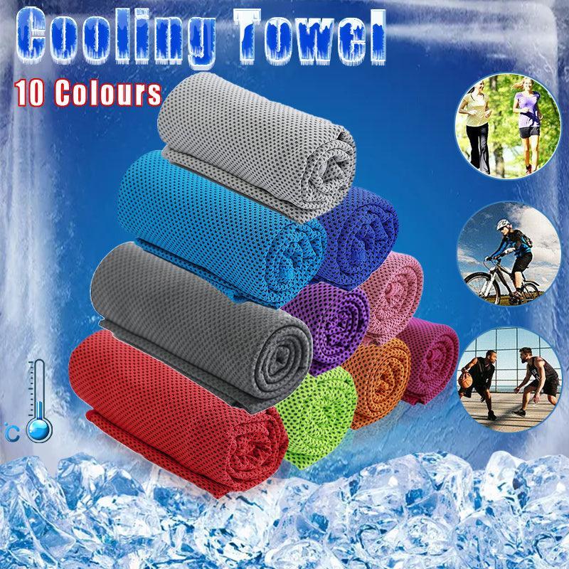 Cooling Towel for Gym, Cycling and Golf, Double Layer Ice Fabric - Green - view 2