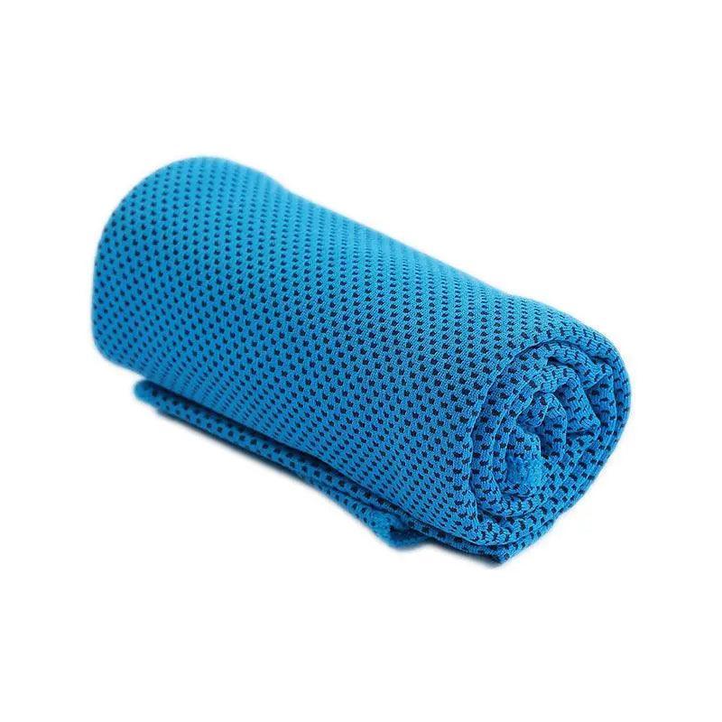 Cooling Towel for Gym, Cycling and Golf, Double Layer Ice Fabric - Light Blue