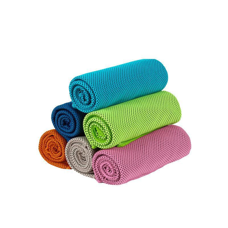 Cooling Towel for Gym, Cycling and Golf, Double Layer Ice Fabric - Light Blue - view 3