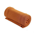 Cooling Towel for Gym, Cycling and Golf, Double Layer Ice Fabric - Orange