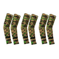 Cooling UV Sun Protection Arm Sleeves, 3 Pairs - Green and Tan Camo