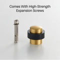 Copper Alloy Door Stopper - Brushed Gold, Floor Mounted - view 5