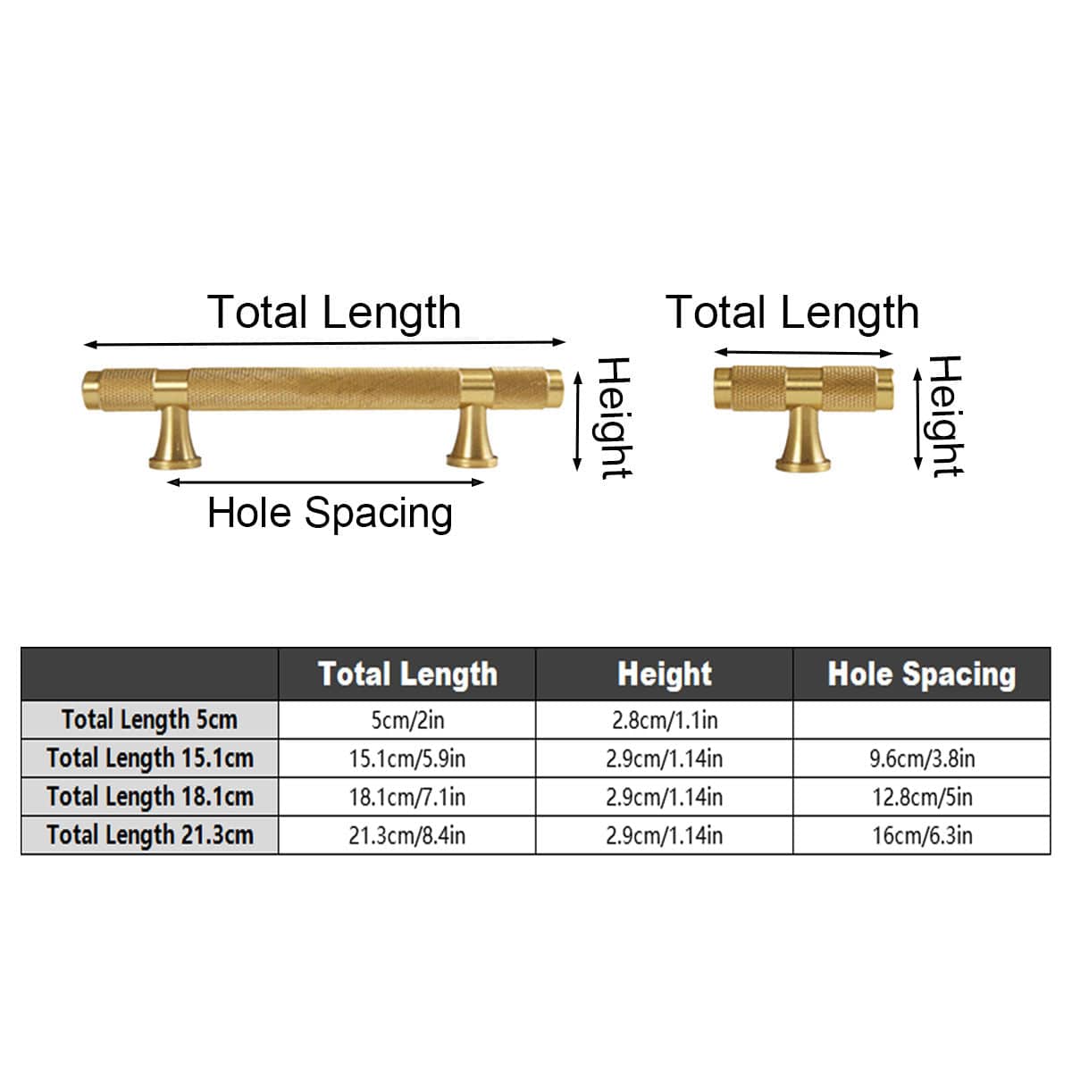 Copper Cabinet Handle - Gold, 15.1cm - view 4